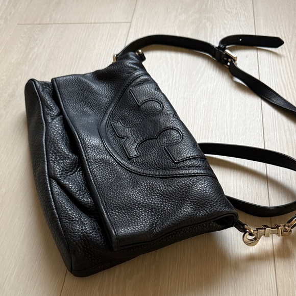 Tory Burch Flap Black Crossbody Bag with Gold Hardware - Picture 16 of 16